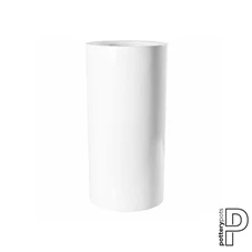 Klax, M, Glossy White E1018-60-W / Ø 30 x H 60 cm; 42 Liter