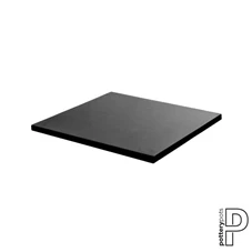 Topper Thin - Glossy, L, Glossy Black / L 40 x B 40 x H 2,5 cm
