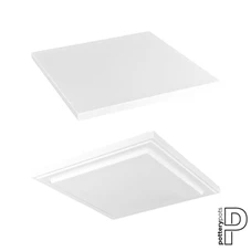 Topper Thin - Glossy, M, Glossy White / L 35 x B 35 x H 2,5 cm