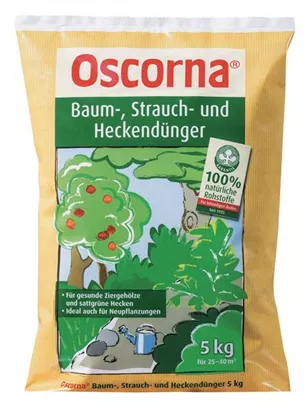 Organischer NPK-Dünger 6-4-0,5 - Oscorna-Baum-, Strauch- und Heckendünger