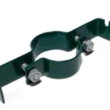 Bügel Metall grün, Zwischenbügel für Metallpfosten / Ø 48 mm