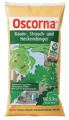 Organischer NPK-Dünger 6-4-0,5 - Oscorna-Baum-, Strauch- und Heckendünger