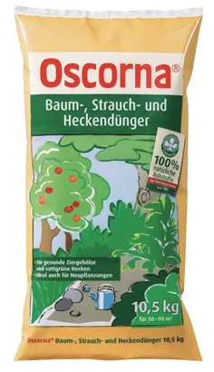 Organischer NPK-Dünger 6-4-0,5 - Oscorna-Baum-,Strauch-Heckendünger