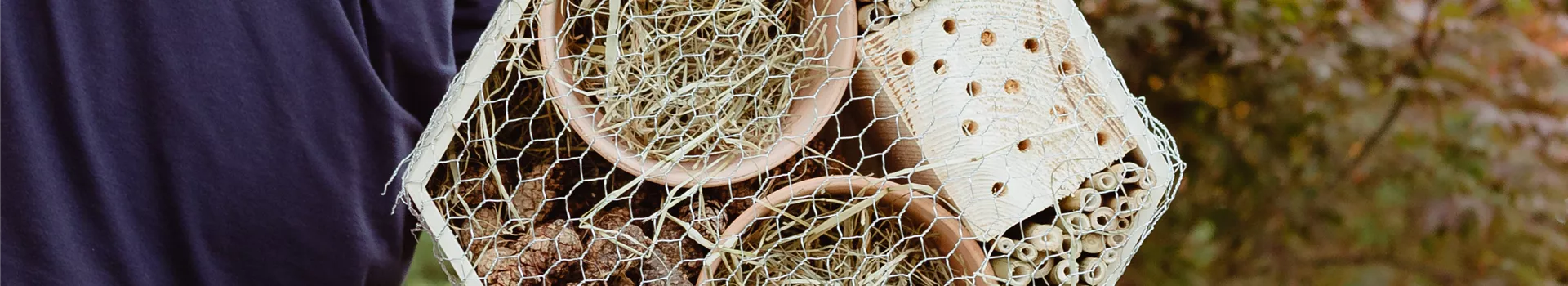 Ein Insektenhotel im Garten - Urlaub für Biene und Co.