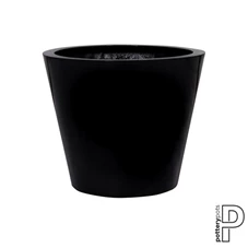 Bucket, M, Glossy Black E1004-50-B / Ø 58 x H 50 cm; 90 Liter
