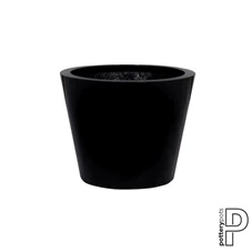 Bucket, S, Glossy Black E1004-40-B / Ø 50 x H 40 cm; 49 Liter