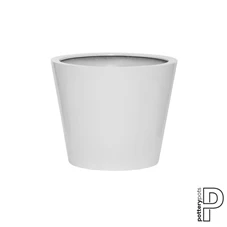 Bucket, S, Glossy White E1004-40-W / Ø 50 x H 40 cm; 49 Liter