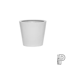Bucket, XS, Glossy White E1004-35-W / Ø 40 x H 35 cm; 28 Liter