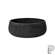 Eileen, L, Black Washed P3025-13-33 / Ø 35 x H 13 cm; 9 Liter