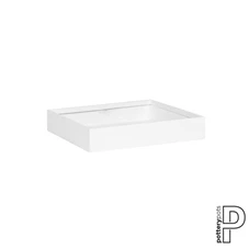 Jack, M, Matte White / L 50 x B 50 H 10 cm; 18 Liter