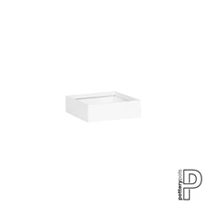 Jack, XS, Matte White / L 30 x B 30 H 9 cm; 6 Liter
