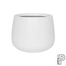 Kevan, M, Matte White / Ø 25 X H 21 cm; 3 Liter