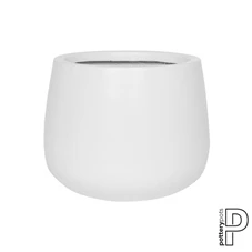 Kevan, M, Matte White / Ø 25 X H 21 cm; 3 Liter