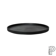 Untersetzer Round - Natural, L, Black / Ø 56 x H 4 cm